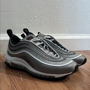 WMNS NIKE AIR MAX 97 ULTRA '17 "SILVER BULLET" SILVER-RED SZ 6.5